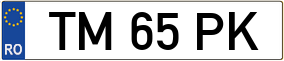 Trailer License Plate